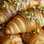 Almond ricotta, croissants, pistachios, quick breakfast, baked croissants, easy snack