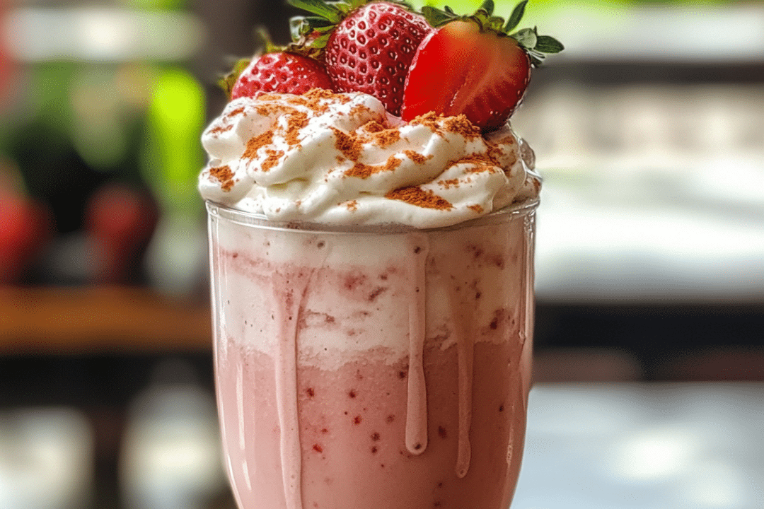 strawberry frappe, smoothie, frozen drink, strawberry milkshake, refreshing beverage