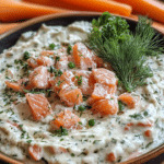 Smoked Salmon, Cream Cheese Dip, Salmon Dip, Party Dip, Appetizer, Dill, No-Bake Dip