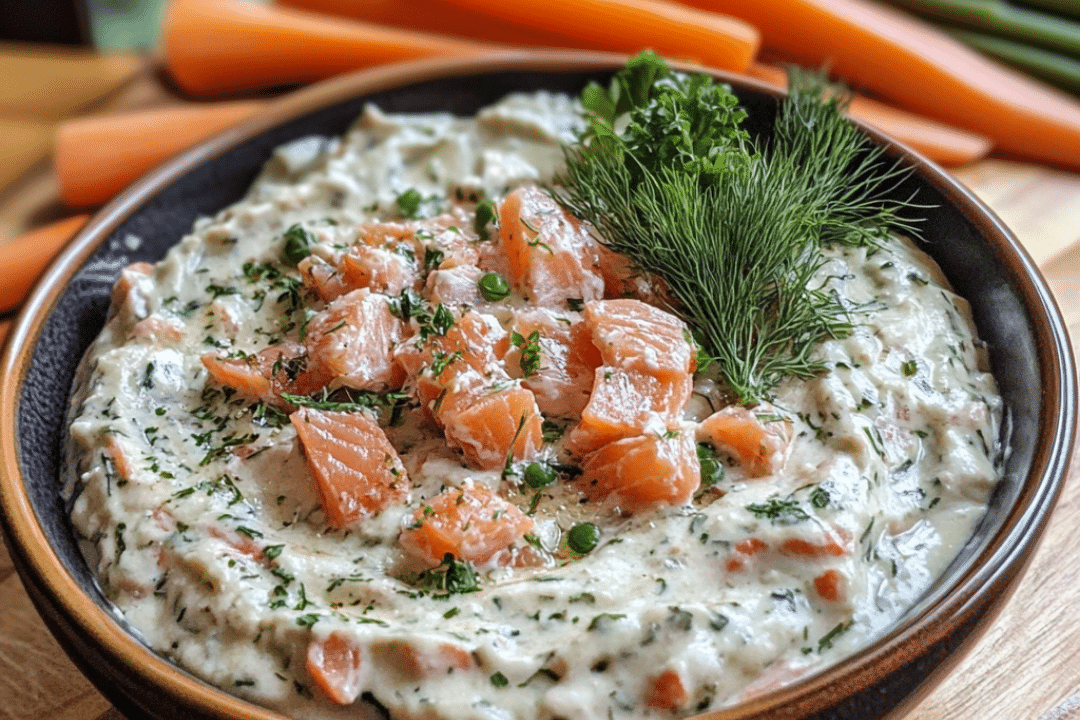 Smoked Salmon, Cream Cheese Dip, Salmon Dip, Party Dip, Appetizer, Dill, No-Bake Dip