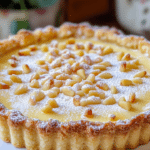 Italian Tart, Custard Tart, Lemon Custard, Pine Nut Tart, Pastry Dessert, Italian Pastry, Classic Italian Dessert, Custard Pie