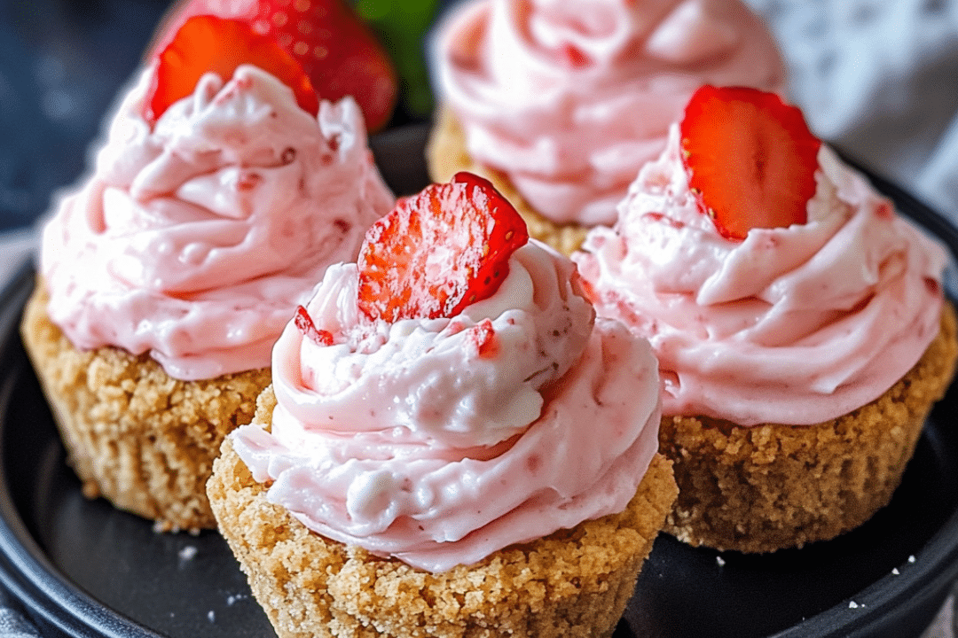 Strawberry Cheesecake, Cookie Cups, Desserts, Easy Dessert, Sweet Treats, Cookies, Baking, Party Snacks