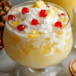 Pineapple Punch, Tropical Drink, Coconut, Pineapple, Party Beverage, Creamy Punch, Holiday Drink, Summer Drink