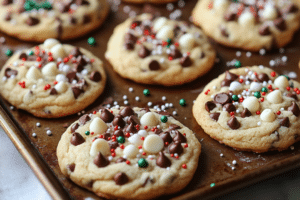 Cake mix cookies, Christmas cookies, holiday cookies, M&M cookies, white chocolate chip cookies, easy Christmas cookies