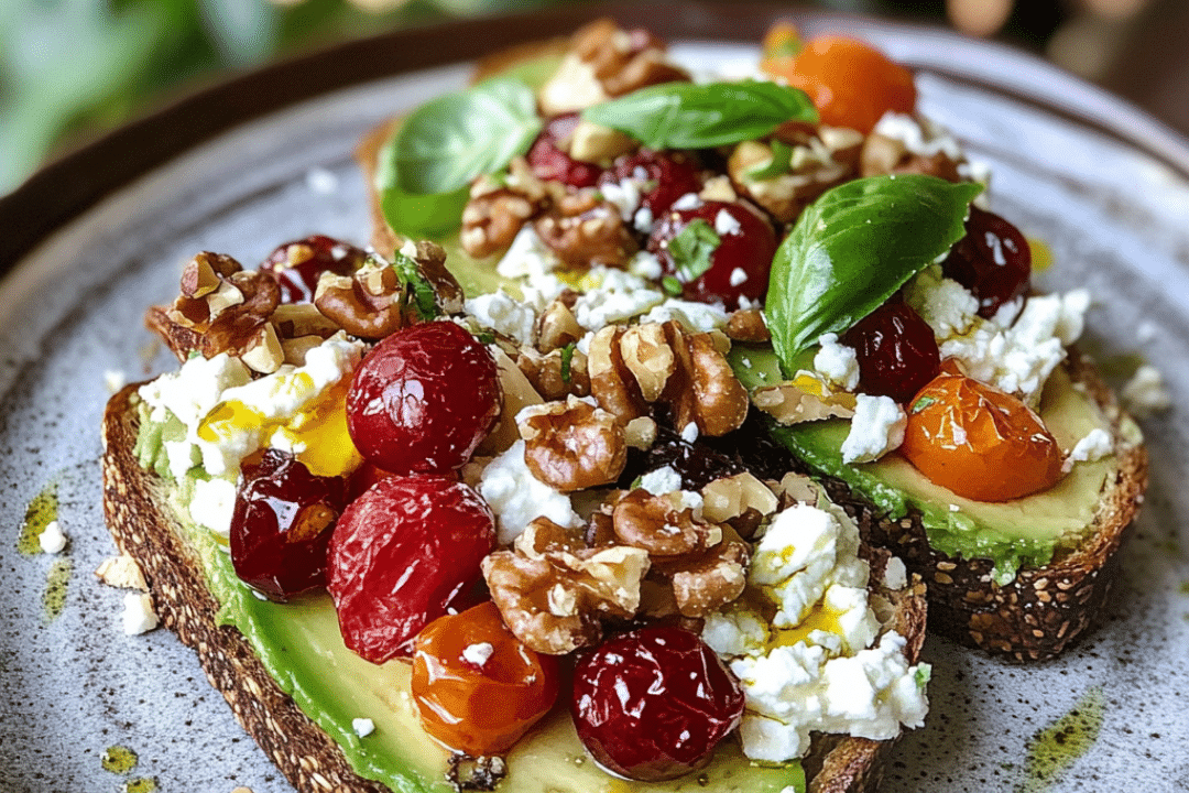 Avocado Toast, Feta, Healthy Snack, Gourmet Toast, Avocado Recipes, Breakfast Toast, Cranberries, Walnuts, Toasted Bread, Quick Breakfast