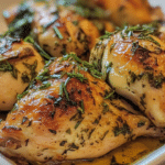 roasted chicken, garlic chicken, baked chicken breasts, garlic and herb chicken, easy chicken recipe, healthy chicken dinner