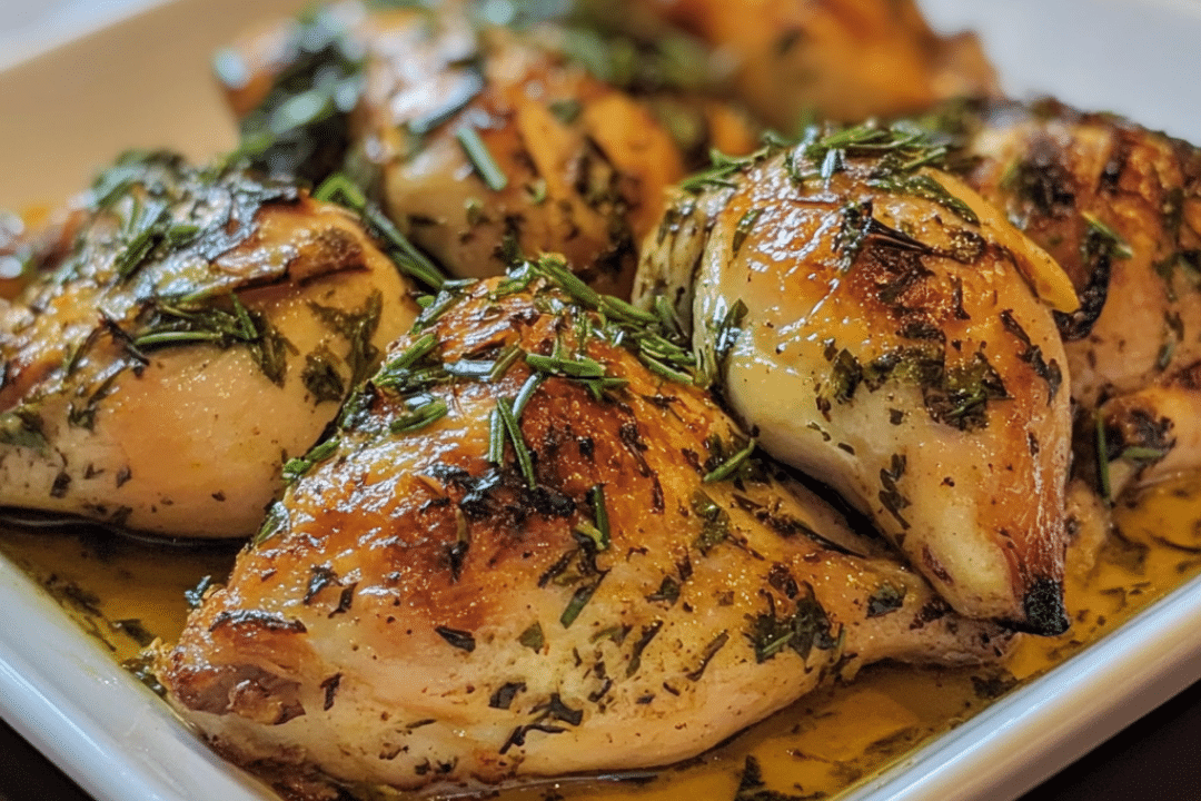 roasted chicken, garlic chicken, baked chicken breasts, garlic and herb chicken, easy chicken recipe, healthy chicken dinner