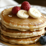 vegan pancakes, dairy-free, breakfast, fluffy pancakes, plant-based, easy pancakes