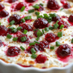 Cranberry Dip, Cream Cheese Dip, Baked Dip, Holiday Appetizer, Savory Sweet Dip, Pecans Dip