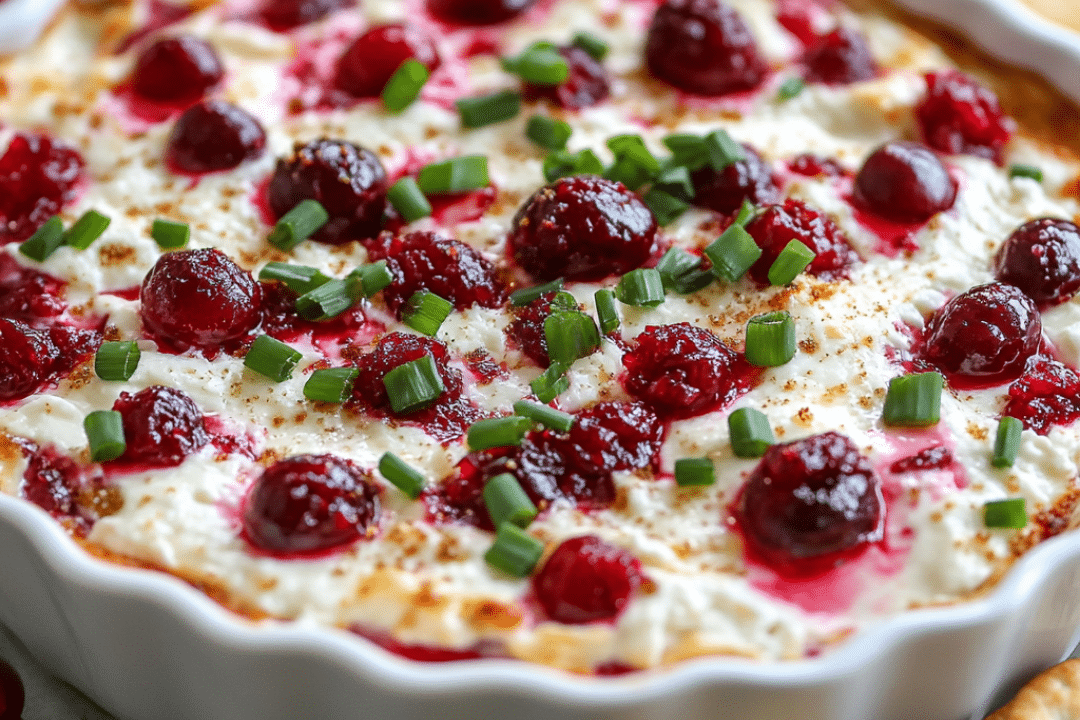 Cranberry Dip, Cream Cheese Dip, Baked Dip, Holiday Appetizer, Savory Sweet Dip, Pecans Dip