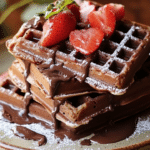 chocolate waffles, cinnamon waffles, sweet waffles, breakfast waffles, dessert waffles, easy waffles