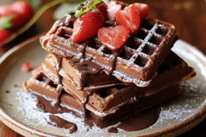 chocolate waffles, cinnamon waffles, sweet waffles, breakfast waffles, dessert waffles, easy waffles