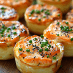 leek quiches, smoked salmon quiches, crustless quiche, mini quiches, savory quiche