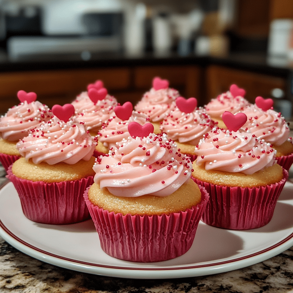 cupcakes, chocolate cupcakes, pink frosting, Valentine’s treats, homemade cupcakes, romantic dessert