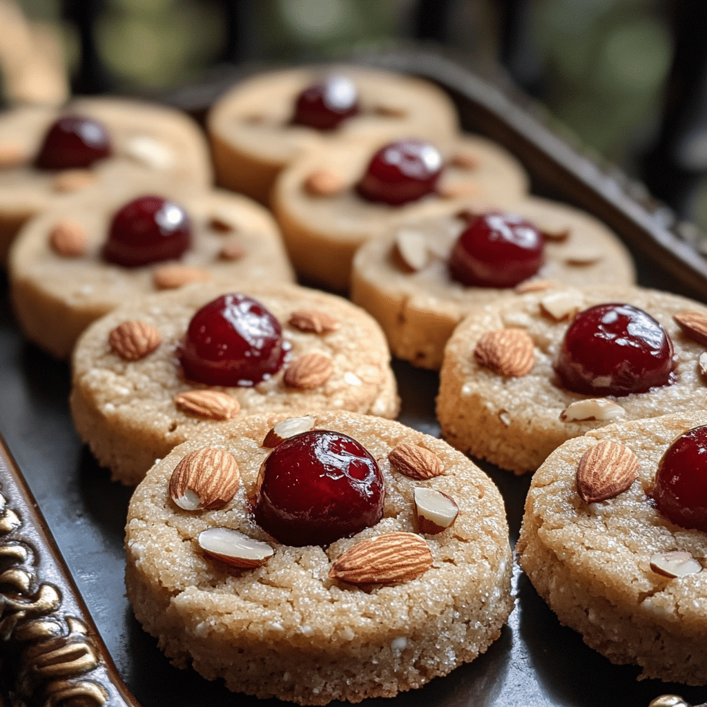 Italian Cherry Almond Cookies, cherry almond cookies, dairy-free cookies, gluten-free cookies, Italian cookies, almond flour cookies, cherry dessert