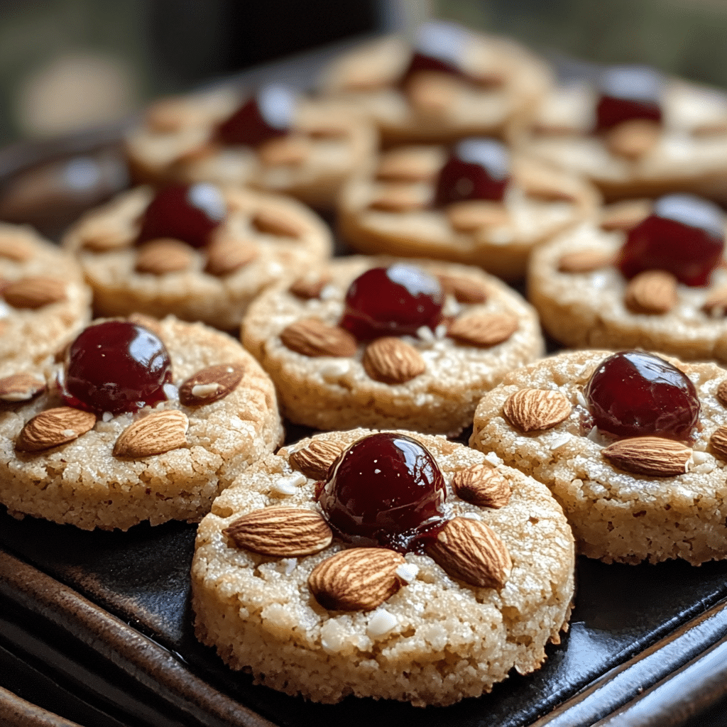 Italian Cherry Almond Cookies, cherry almond cookies, dairy-free cookies, gluten-free cookies, Italian cookies, almond flour cookies, cherry dessert