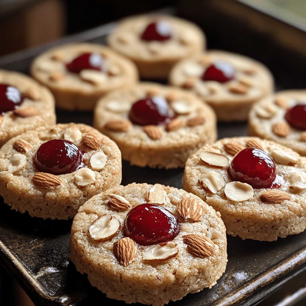 Italian Cherry Almond Cookies, cherry almond cookies, dairy-free cookies, gluten-free cookies, Italian cookies, almond flour cookies, cherry dessert