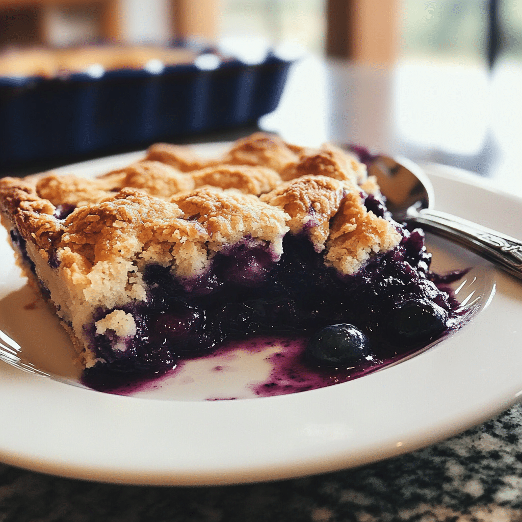 blueberry cobbler, fruit dessert, easy cobbler, summer dessert, baked blueberry dessert