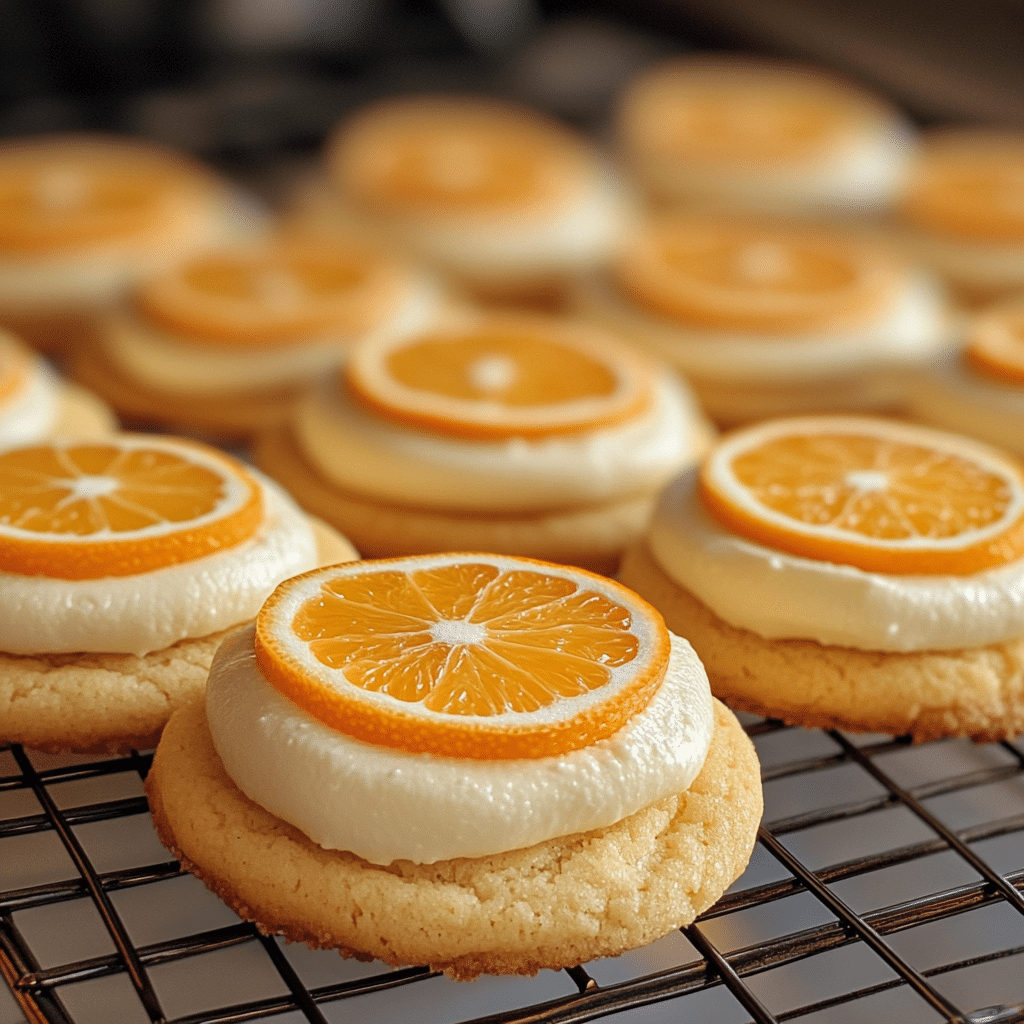 Orange Cream Cookies, orange, cream cheese, cookies, citrus, dessert