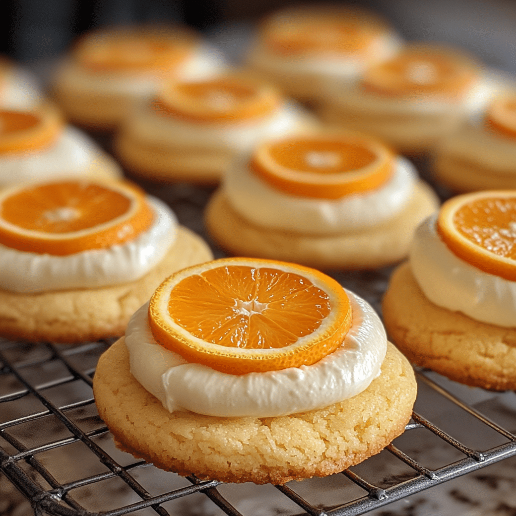 Orange Cream Cookies, orange, cream cheese, cookies, citrus, dessert