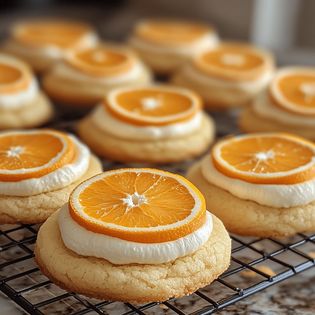 Orange Cream Cookies, orange, cream cheese, cookies, citrus, dessert