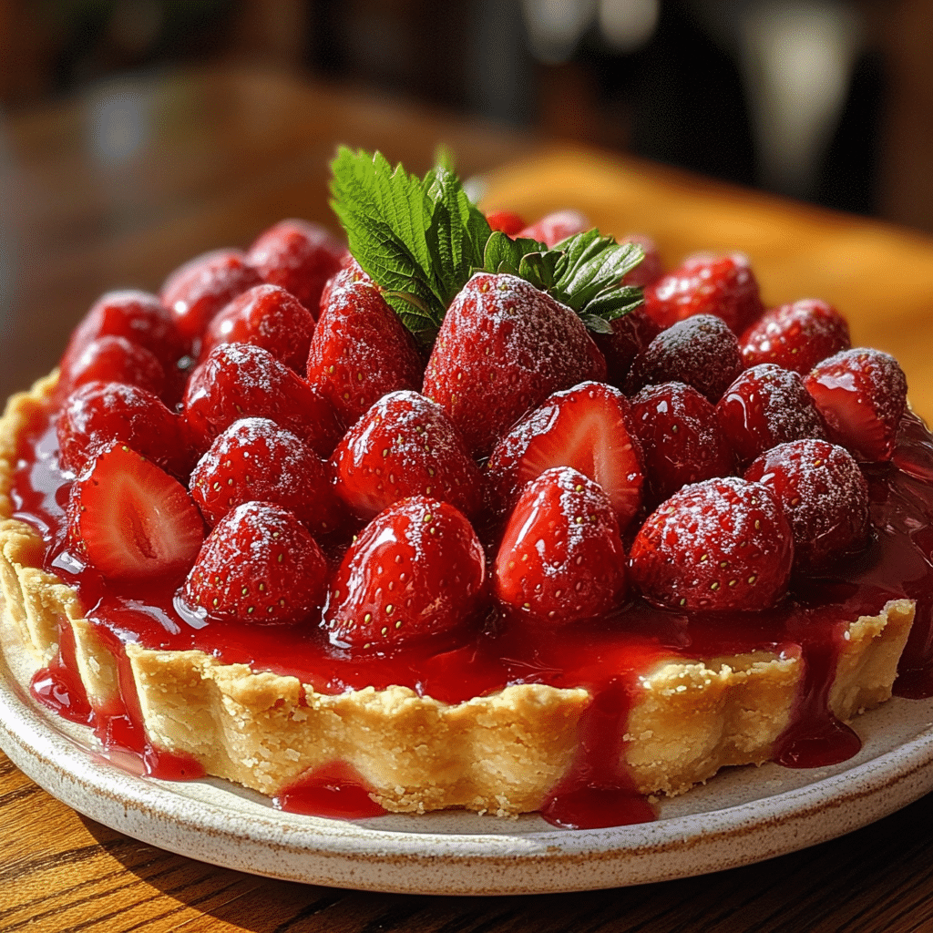 strawberry pie, summer dessert, no-bake pie, strawberry filling, fresh strawberry pie