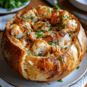 Stuffed Seafood Bread Bowl