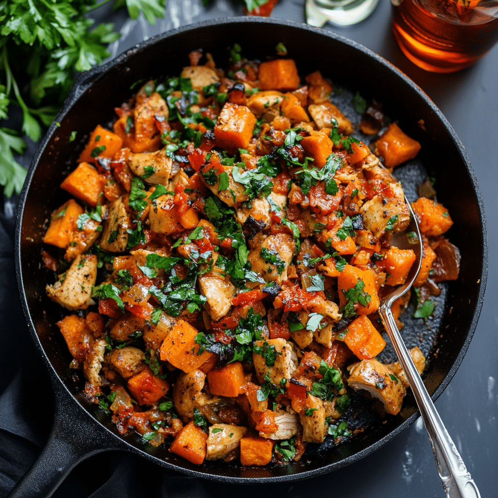 Turkey Sweet Potato Skillet
